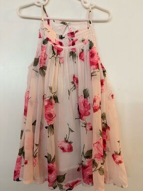 abercrombie kids Pink Floral Halter Dress